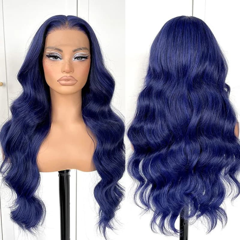 Ballroom Performance Woman Colorful Long Curly Hair Ball Evening Dress Match Center Parted Bangs Wig Banquet Headwear Wavy Hair