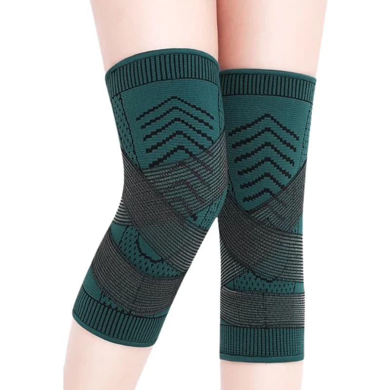 1 paio di ginocchiere con maniche a compressione per artrite, strappo di menisco, corsa, supporto per ginocchiera per alleviare il dolore articolare