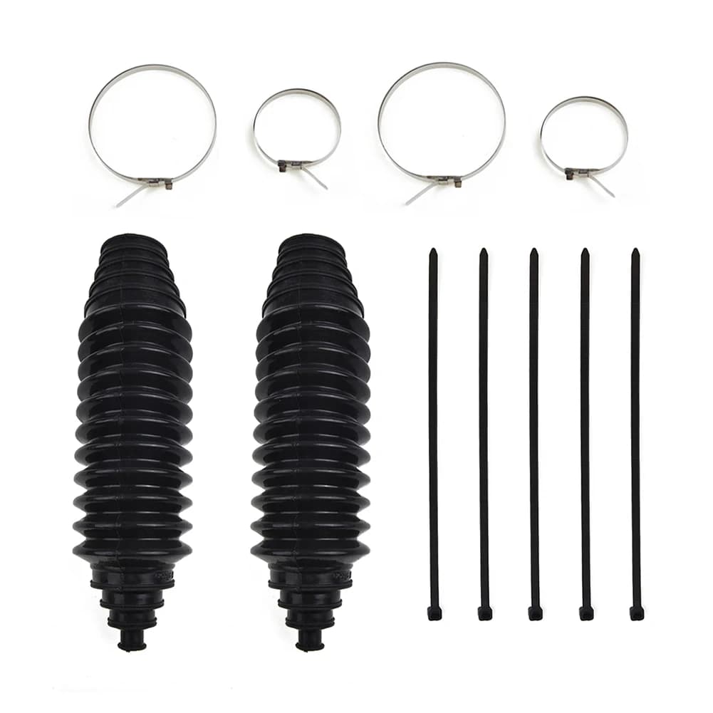 Auto Auto Universale In Silicone Cremagliera Pignone Sterzo Ghetta Pignone Stivali + Fascette + Morsetto Kit Per Auto Gear Boot Ghetta Parti