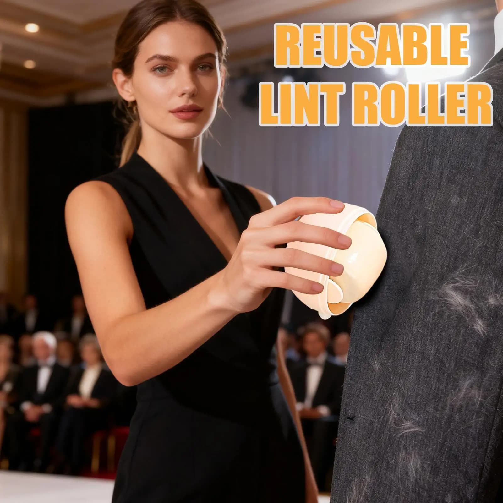 Rullo per pelucchi Strumenti di pulizia riutilizzabili a forma di uovo Rullo appiccicoso portatile Dispositivo di rimozione peli di animali domestici per mobili per vestiti in tessuto per cani e gatti