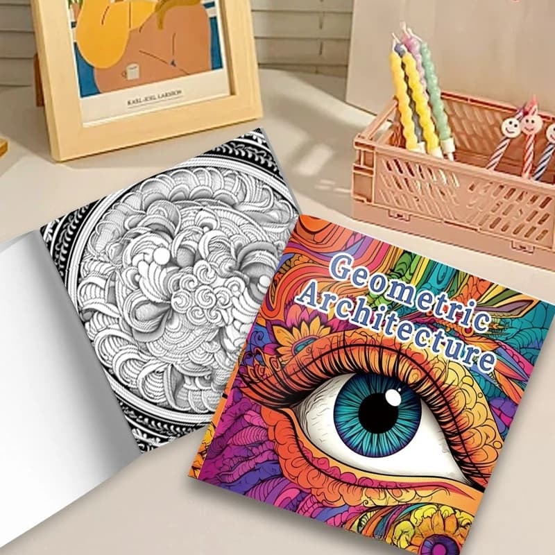 Thick Hand-drawn Coloring Book, Tracing & Graffiti Sketch Drawing Notebook