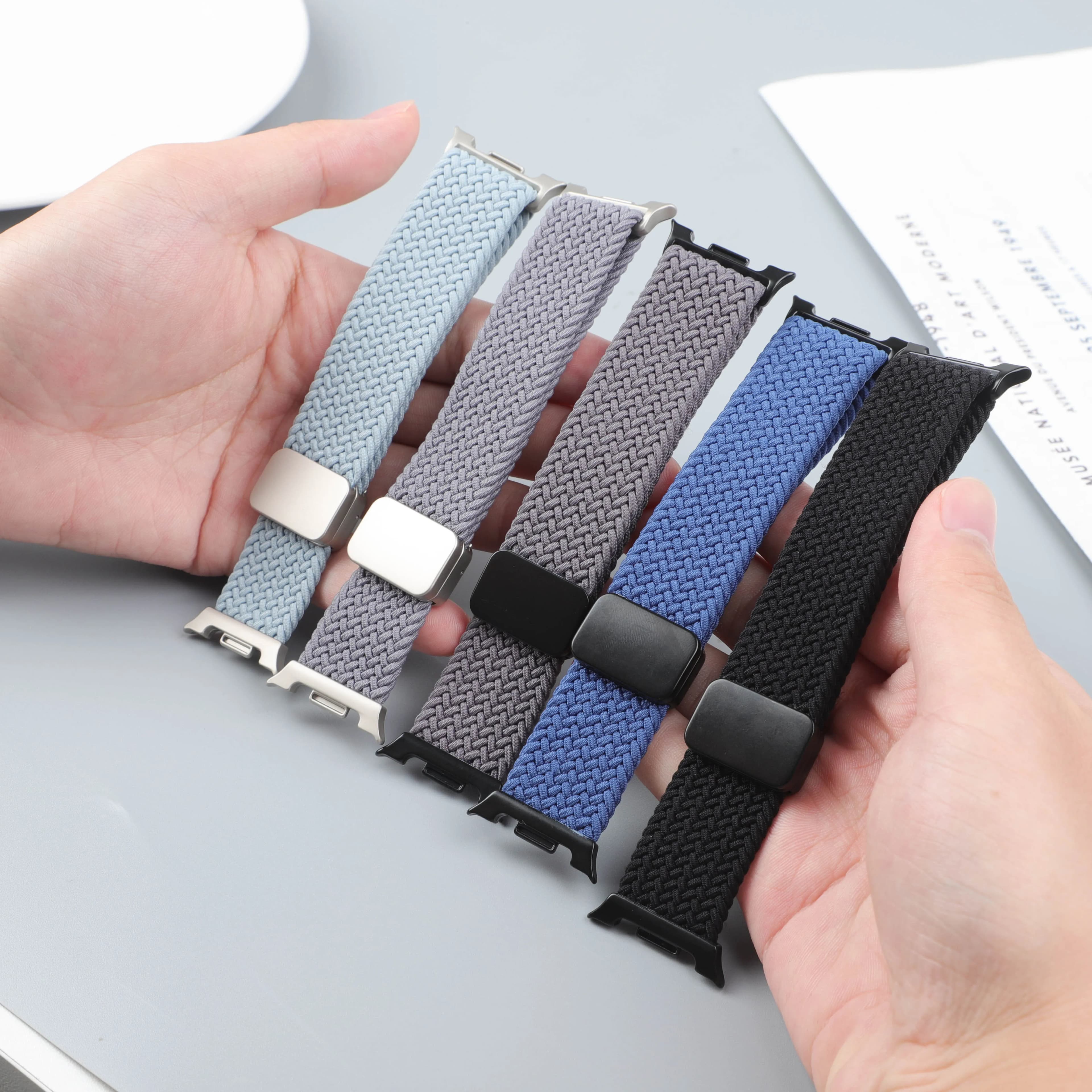 Bracciale magnetico intrecciato per Samsung Galaxy Watch 8 cinturino 44mm 40mm cinturino in nylon correa pulseira per Galaxy Watch 8 cinturino classico 46mm