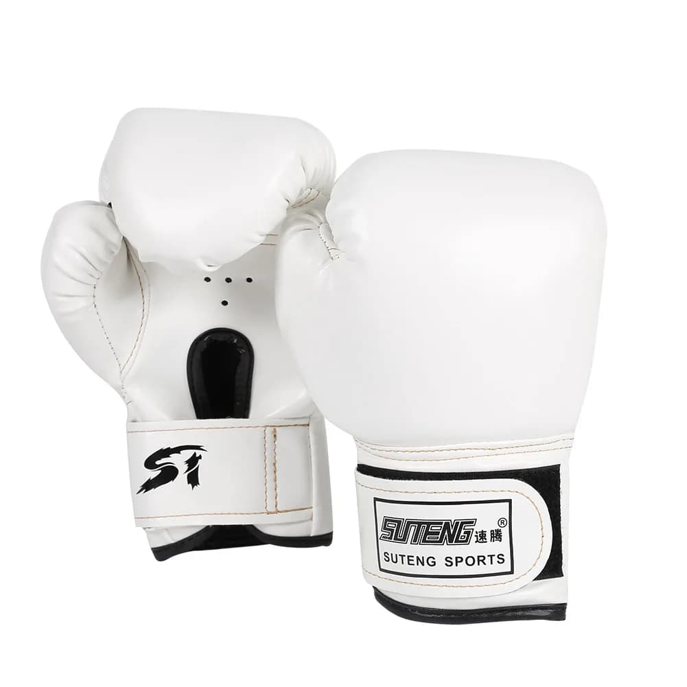 2Pcs Kids Boxing Gloves PU Leather Muay Thai Mitts Breathable Fighting Mitts Taekwondo Mitts for Punching Bag