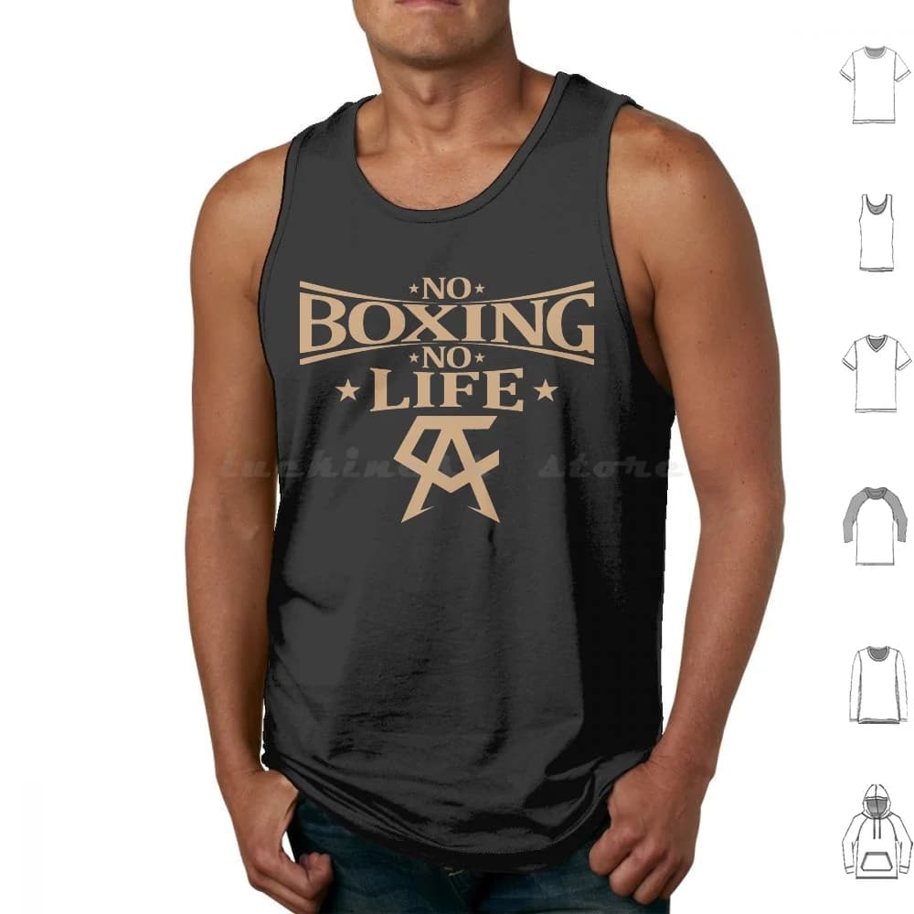 No Boxing No Life Canotte dorate Canotte senza maniche Canelo Alvarez Canelo Alvarez Boxe Canelo Alvarez Saul Canelo Saul Alvarez