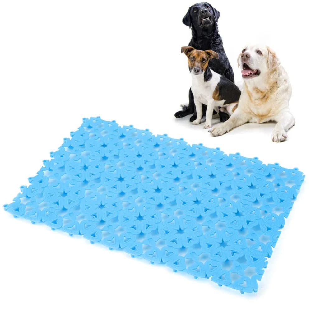 Polymer Pet Cage Mat Anti Slip Hollow Out Dog Cage Mat Grid Shaped Easy To Clean Cage Grid Foot Pad Cat Cage Accessory