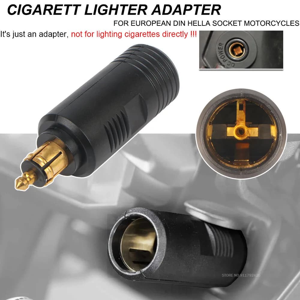 Spina UE Accendisigari Convertitore Femmina a Moto Adattatore Caricatore Per DIN Hella Presa Per BMW R1200GS R1250GSA Per Honda