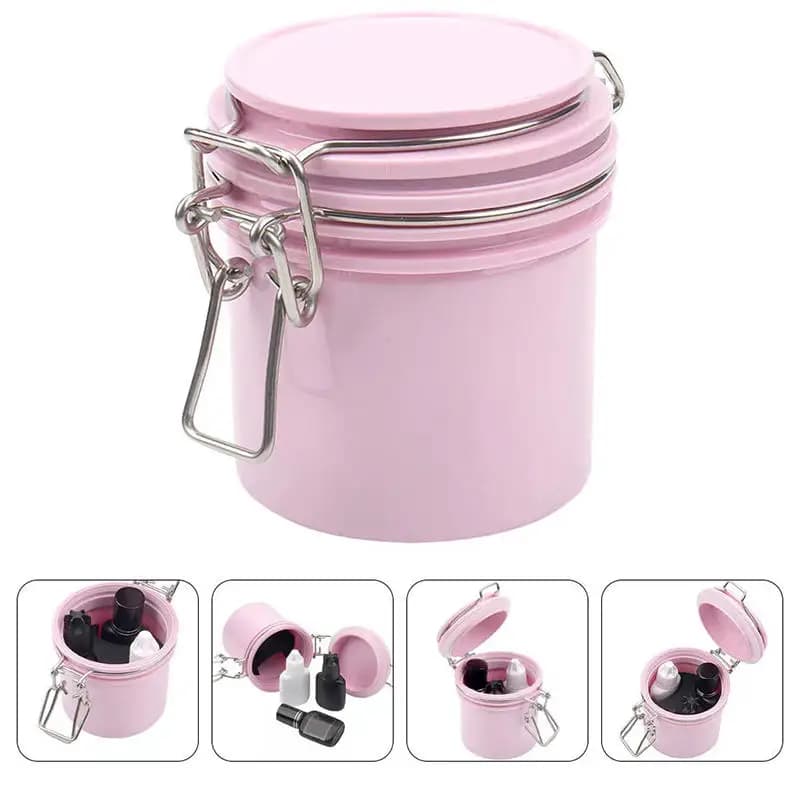 Eyelash Collar, 3 Color Sticker, Sealed Jar for Conservation, Makeup Tools and Beauty for Women