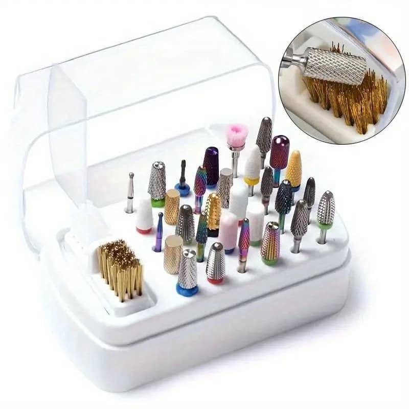 Organizer for Nail Polishes with 30 Holes, Acrylic Portal, Anti Dust, Essential for Nail Professionals