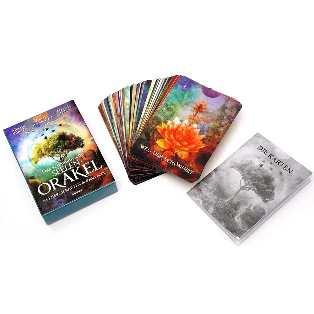 Das Schamanische Seelen Orakel Tarocchi Profecia tedesca Divinazione Fumetti Tarocchi Carte Festa in famiglia Gioco da tavolo Carte Oracle