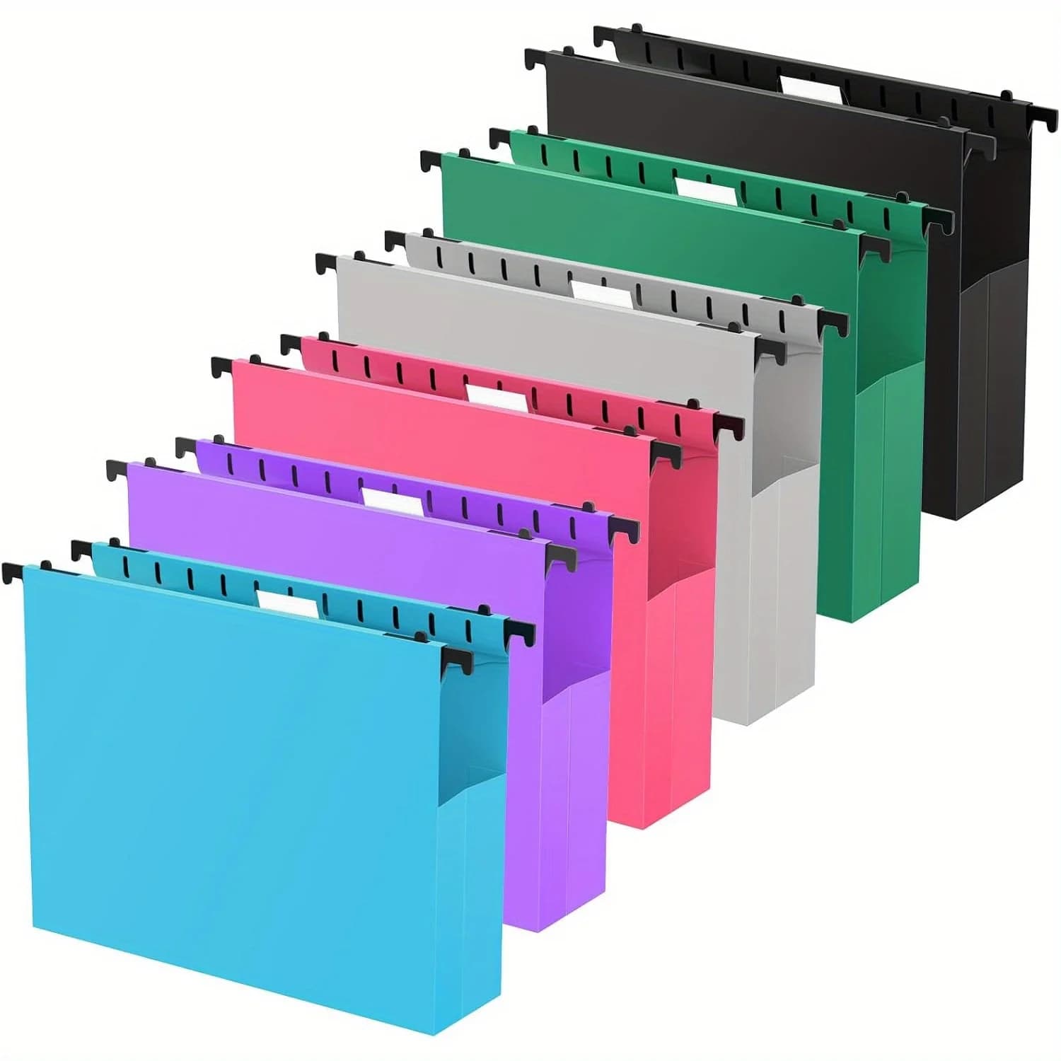 6 cartelle portadocumenti a sospensione formato lettera, extra large con lati espandibili di 2 pollici, rinforzate per documenti voluminosi