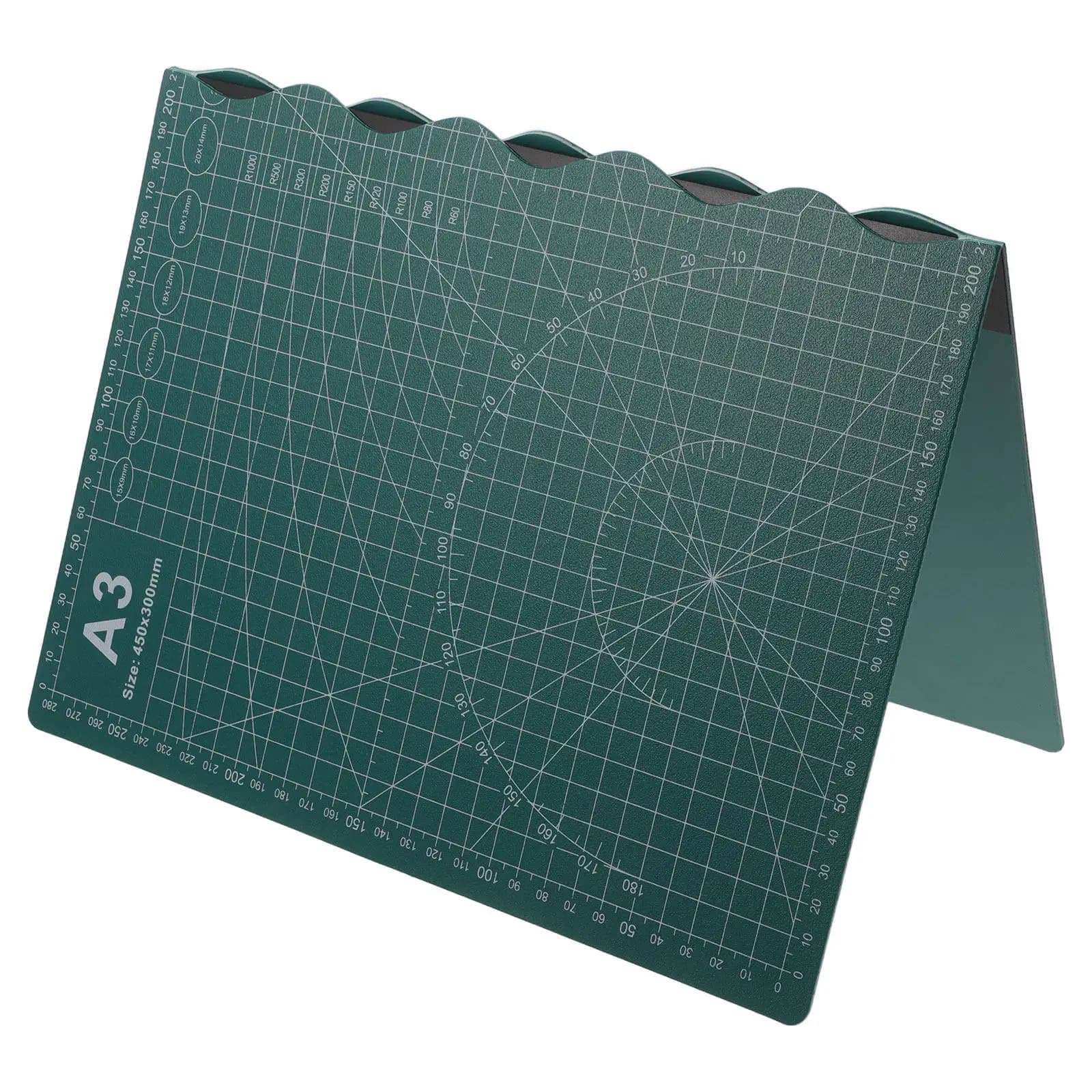 Tappetino da Taglio A3 Bifacciale Autoriparante, Portatile e Pieghevole per Cucito, Artigianato, Quilting, Scrapbooking e Arte