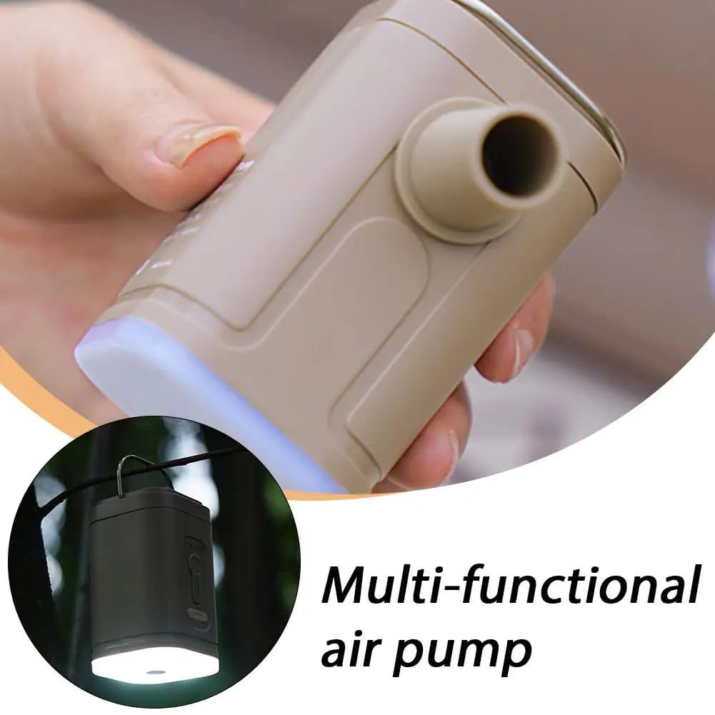 Mini Pompa Elettrica Portatile Wireless per Gonfiaggio Materassi, Letti, Anelli da Nuoto - Gonfiatore/Sgonfiatore per Campeggio e Attrezzi Leggeri