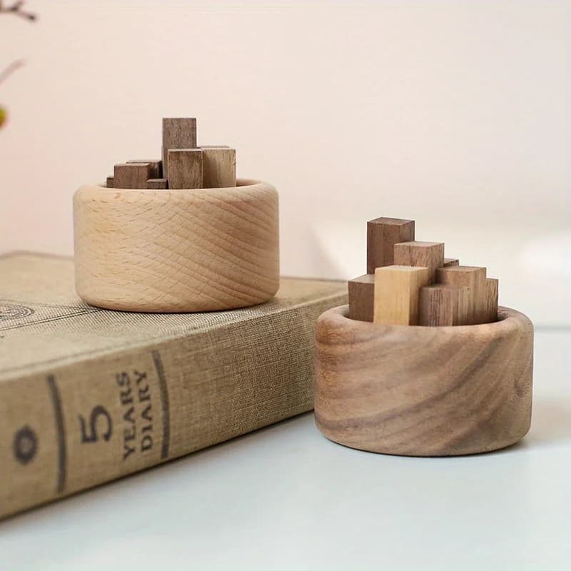 Small Chaidui Essential Oil Fragrance Diffuser Beech Wood Black Walnut Aromatherapy Oil Burner Home Decorative Item