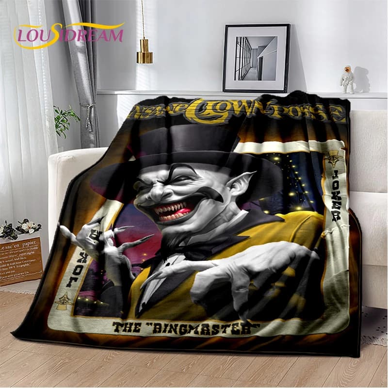 Rap Metal Insane Clown se Icp Juggalo morbida coperta di flanella per letto camera da letto divano Picnic, coperta per copertura regali all'aperto