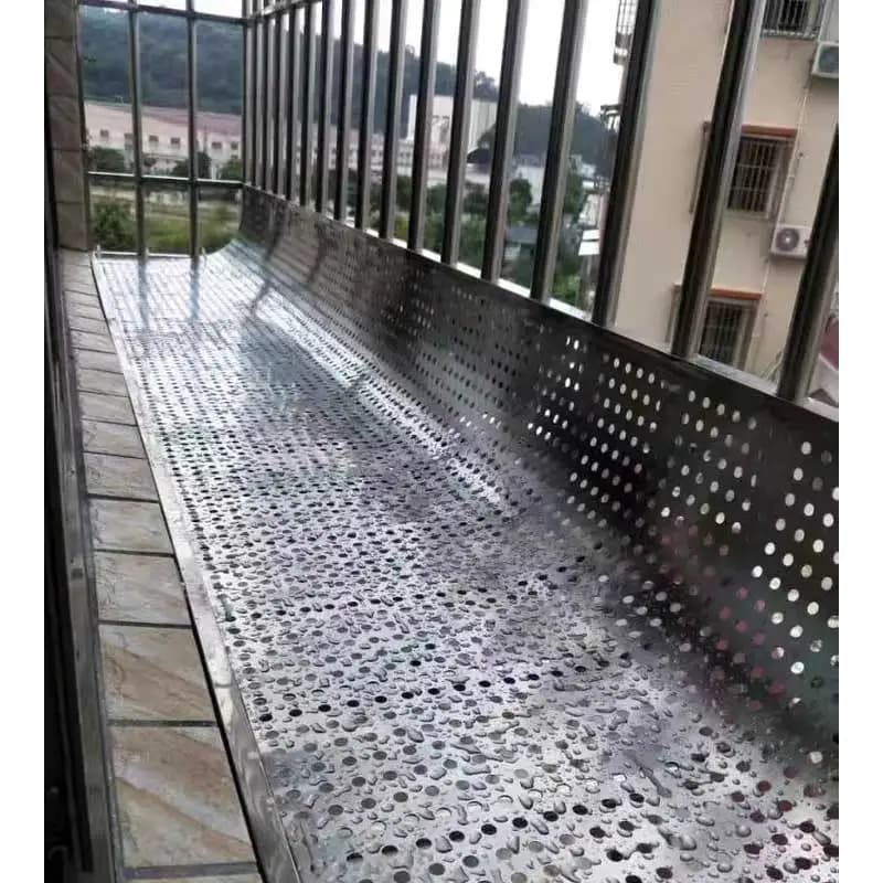 Customized 304 Stainless Steel Punching Plate, Hole Plate, Perforated Steel shelf, Round Hole, Mesh Plate, flower shelf, window