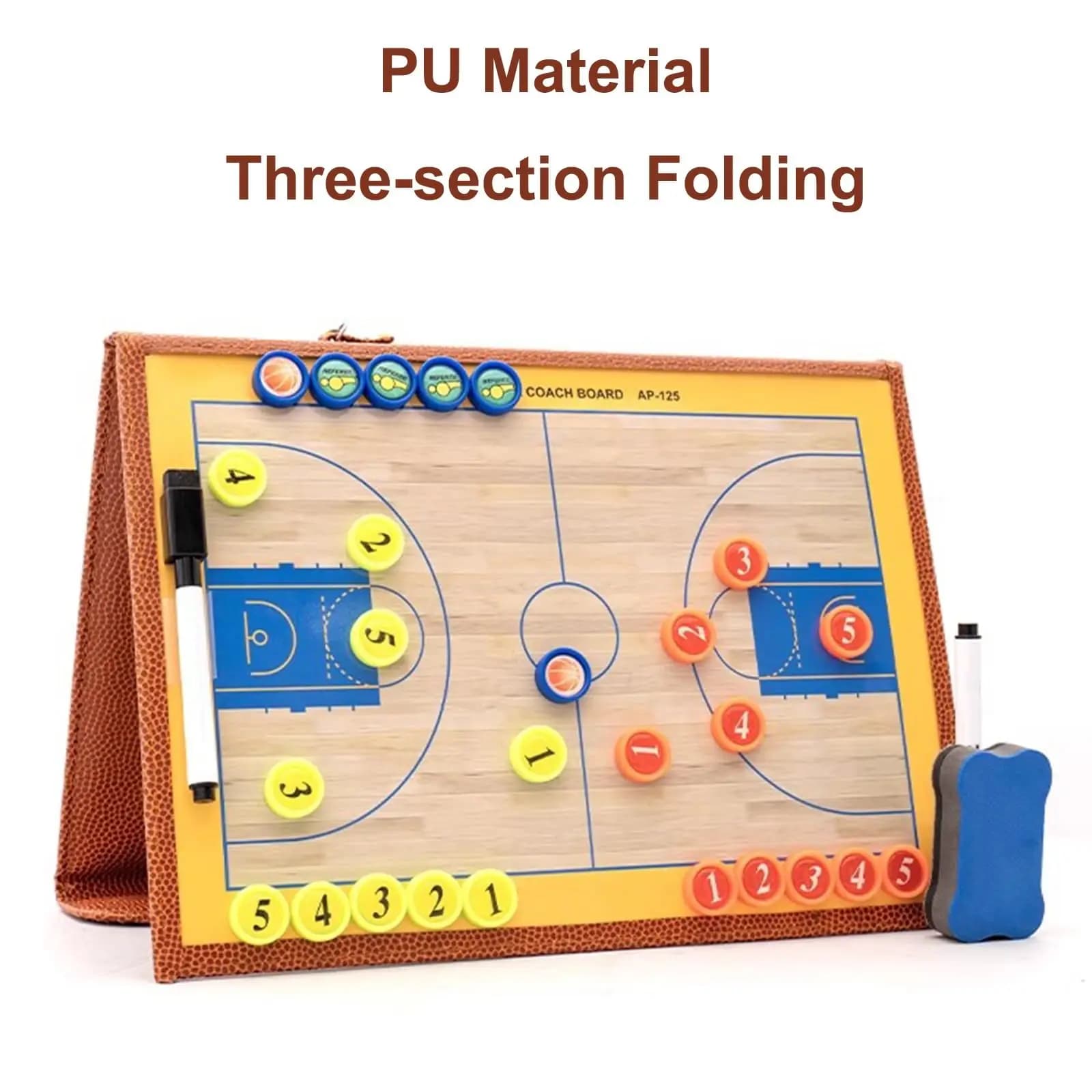 Tabellone per allenare il basketScheda dimostrativa pieghevole portatile Tattiche di strategia Appunti Gioco Partita Piano di allenamento Accessori