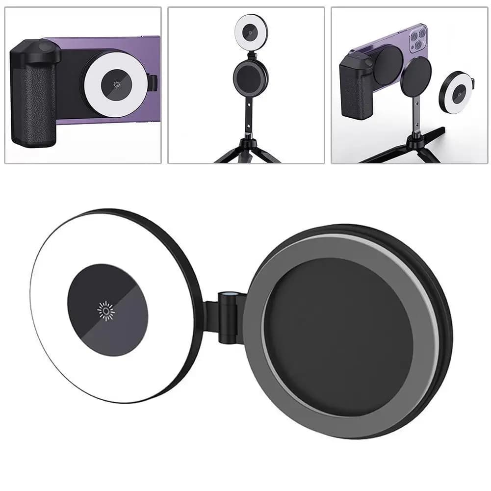 For Magsafe Magnetic Pocket Light Three Level Adjustment LED Filling Light Selfie Light for Phone for Iphone 12-15 Series Vlog Makeup