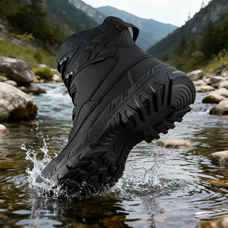Scarpe da Trekking Alte da Uomo, Stivali da Combattimento per il Deserto, Antiscivolo, per Arrampicata, Caccia, Sneakers Impermeabili, Stivali da Moto