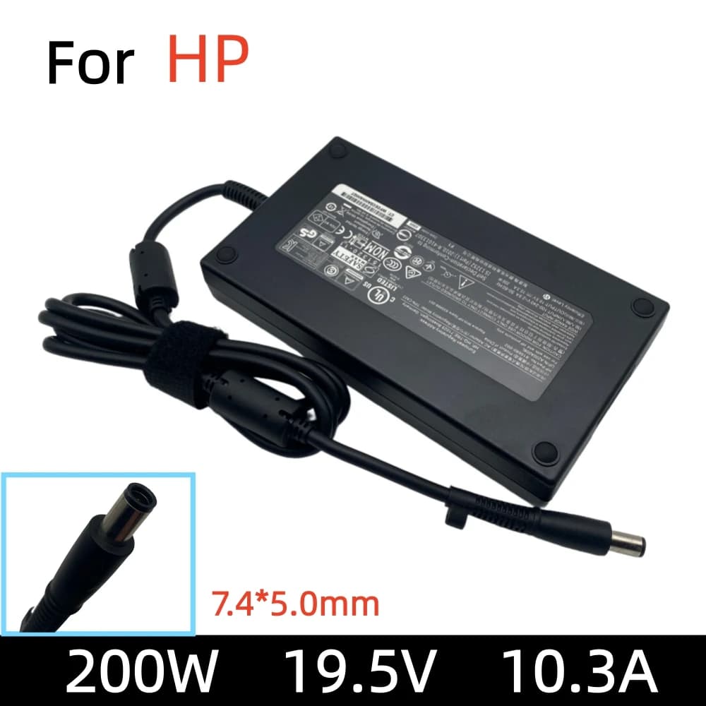 200W AC Adapter For HP HSTNN-DA24 19.5V 10.3A 677764-003 693708-001 Laptop Charger Power Supply Cable