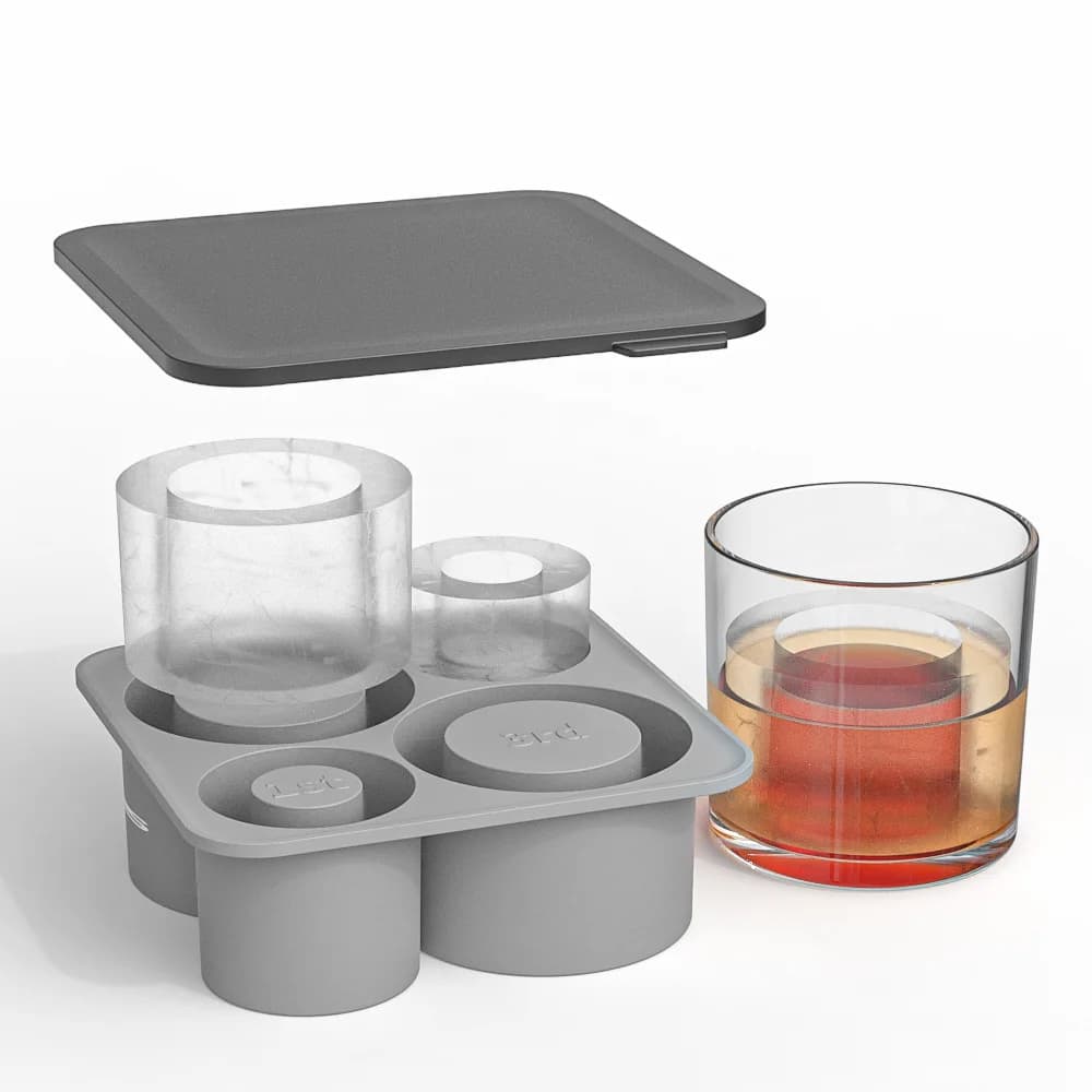 Stampo per Cubetti di Ghiaccio in Silicone da 40oz, Facile da Sgusciare, Congelamento Rapido per Bicchieri Stanley, Stampi per Ghiaccio di Grado Alimentare per Casa, Bar, Esterni