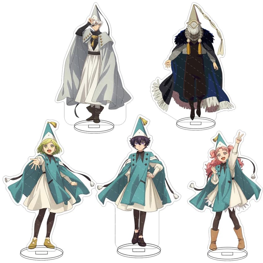 16CM Anime Acrylic Stand Witch Hat Atelier Koko Qifrey Agat Tetia Riche Cos Figure Ornaments Desk Decor Exquisite Gifts