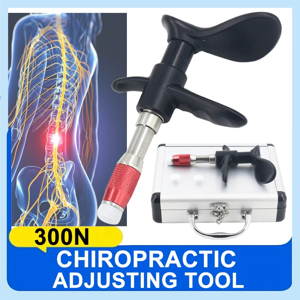 Portable Chiropractic Adjustment Tools Activation Therapy Reduce Lumbar Spinal Pain Vertebration Adjustment Manual Massage Gun