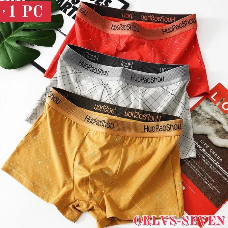 Intimo boxer da uomo Comodo slip intimo quotidiano Linea semplice Traspirante Sport Fitness Mutandine da uomo solide a prova di funghi