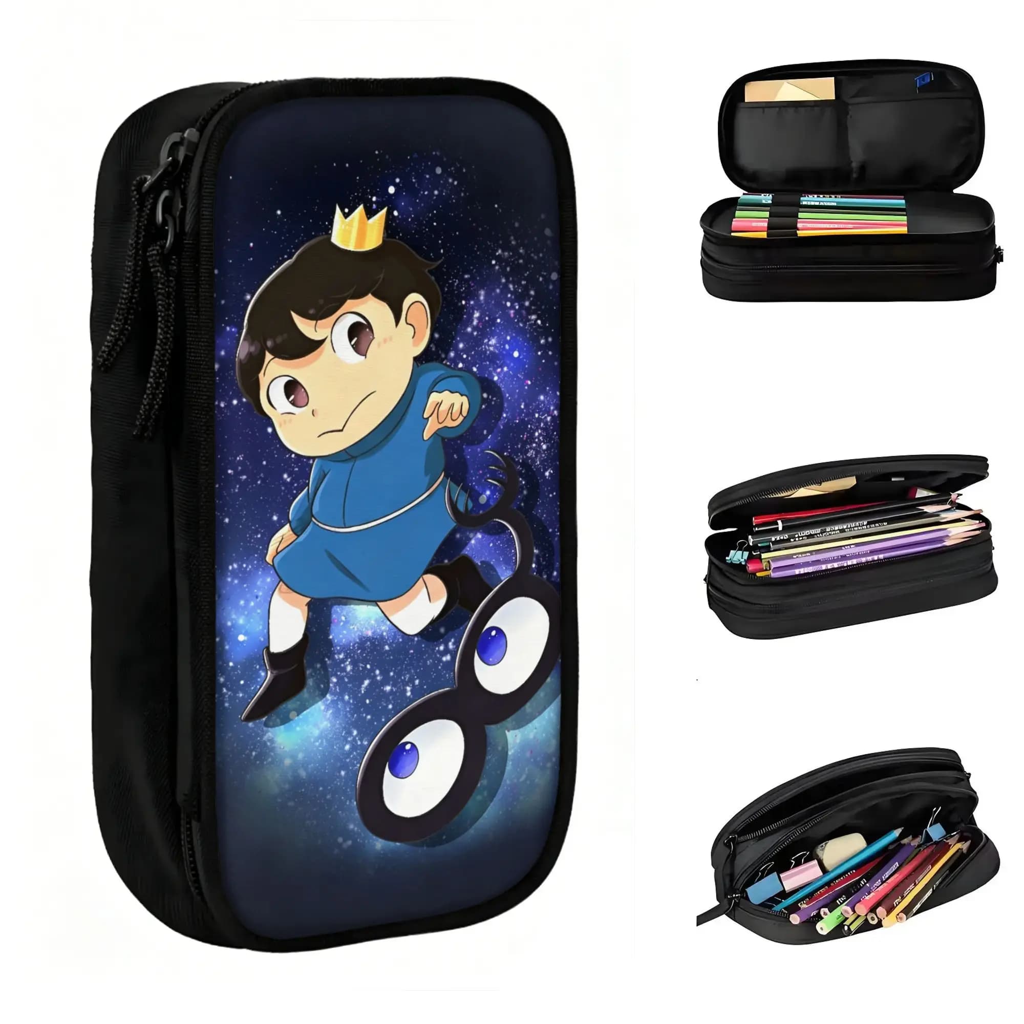 Custom Kawaii B-Bojjies Manga Comics Pencil Cases for Girls Boys Large Capacity Pen Bag Box School Supplies