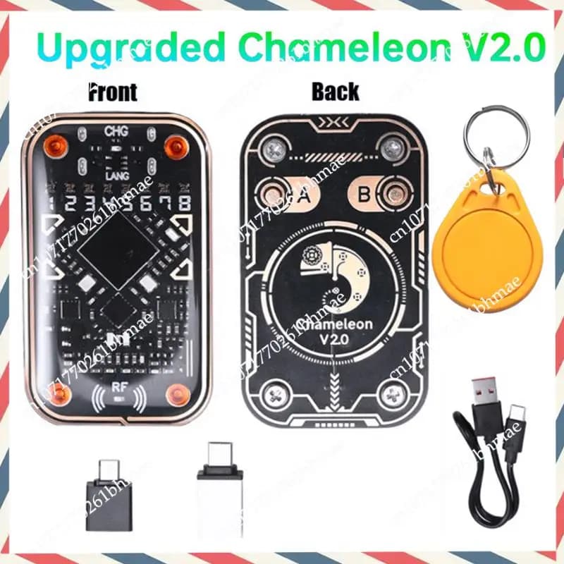 -A21Z Chameleon Ultra V2.0 Lettore di chip intelligente RFID Emulatore di smart card + Portachiavi CUID 125Khz 13,56Mhz Decodifica scheda Duplicatore NFC
