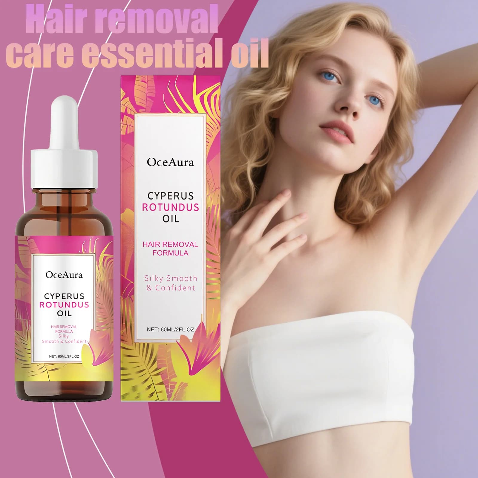 Cura dell'epilazione Olio essenziale Cura delicatamente la pelle Pulisce la depilazione Idratare e idrata Olio essenziale per la cura quotidiana