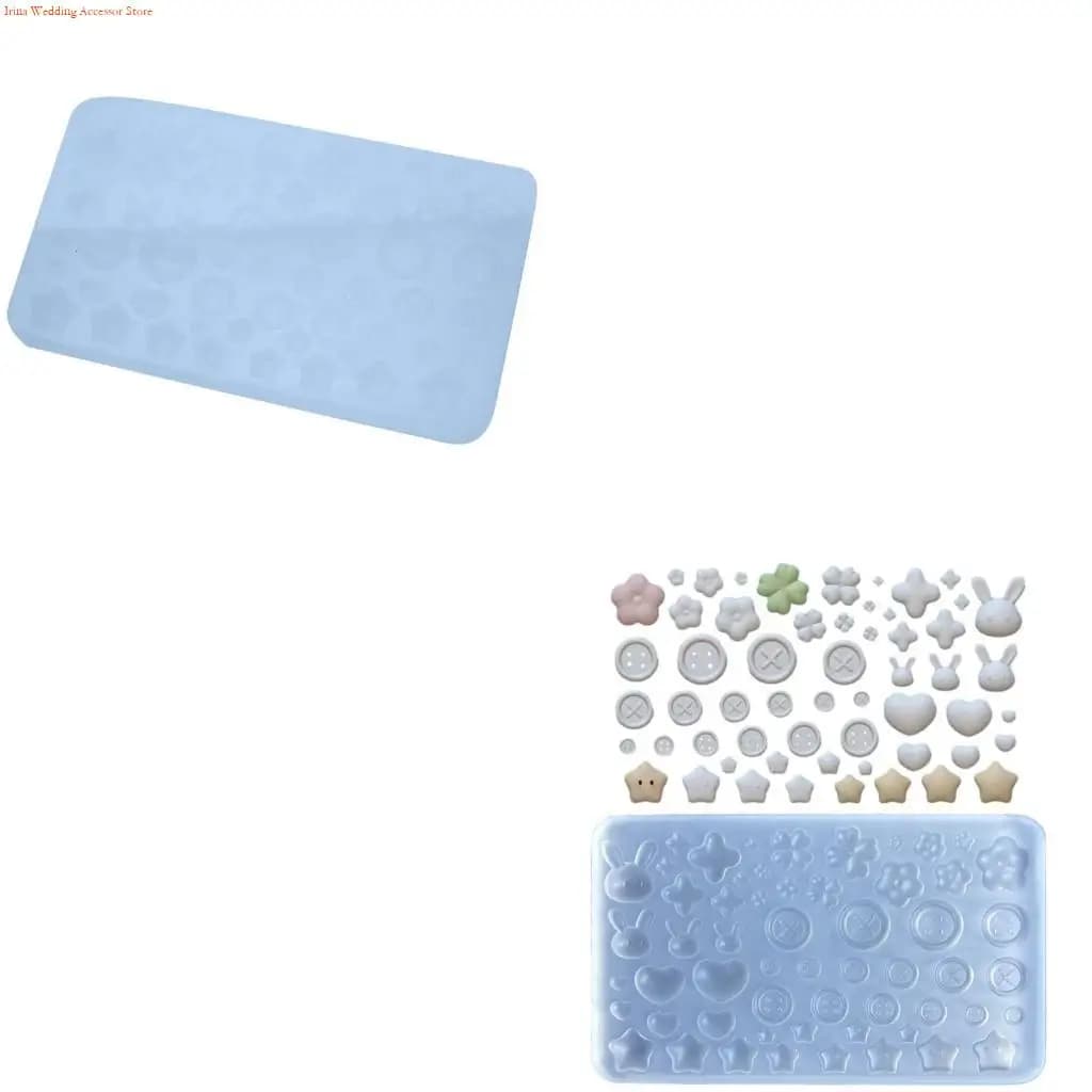 G92D Durable Epoxy Resin Mold Button Accessories Jewelry Casting Mould Versatile Ornament Silicone Molds for Art Classes