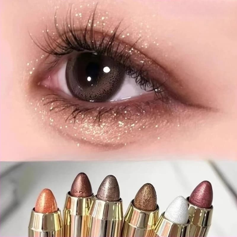 1Pc Dual-ended Evidence Eyebrow Pencil Perlescent Delicate Scraper Long-Term Non-Basing Shade Stick