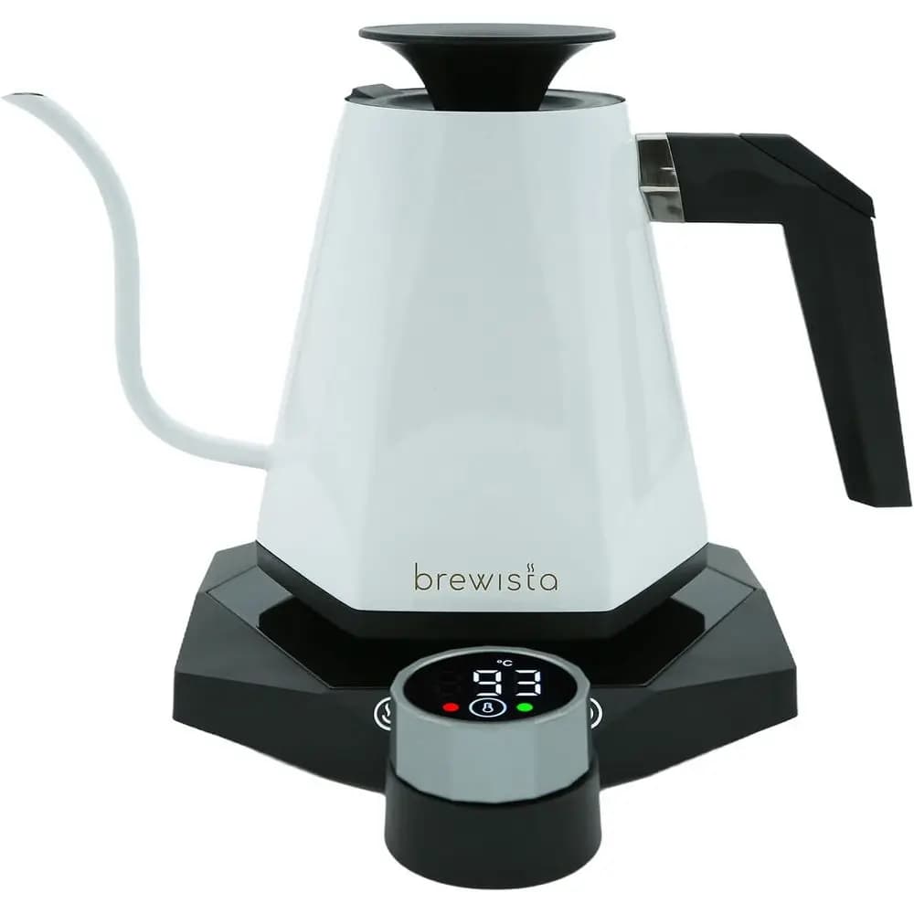Bollitore elettrico in acciaio inossidabile con controllo digitale della temperatura, bollitura rapida, mantenimento in caldo, spegnimento automatico per caffè e tè, 0,8 l, Wh