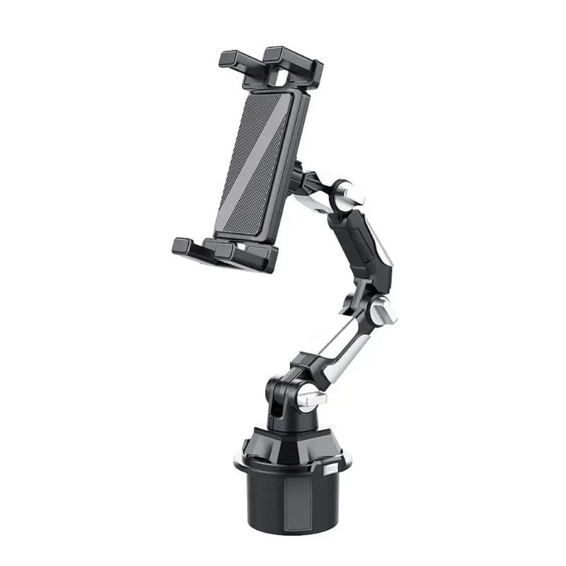 Supporto universale per tablet e telefono da auto con rotazione a 360° e braccio lungo regolabile per iPhone, iPad, Samsung Galaxy Tab