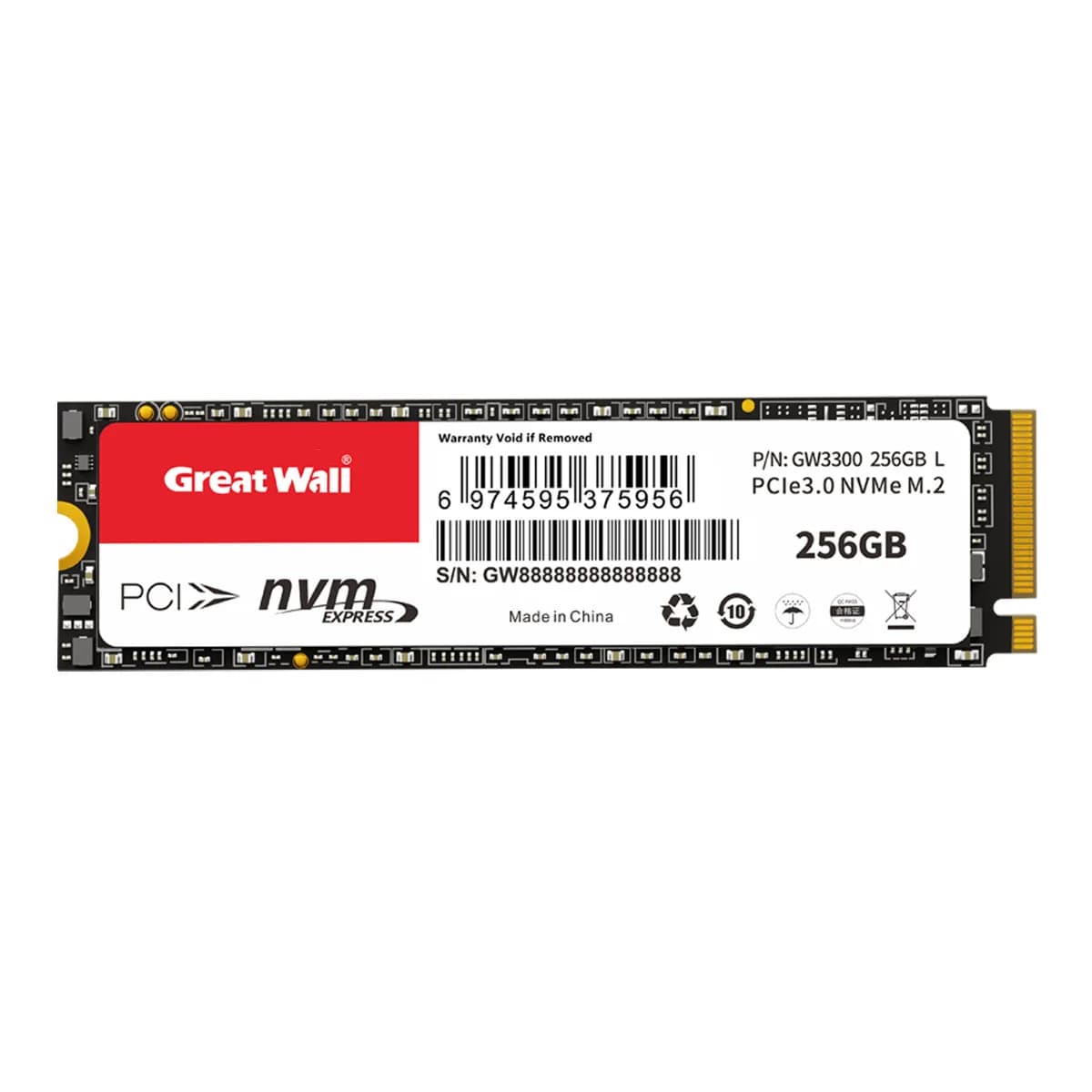 SSD Interno Great Wall M.2 NVME PCIe3.0 128GB 256GB 512GB 1TB 2TB per Desktop Laptop Gen3 PCIE3.0X4 Disco Rigido