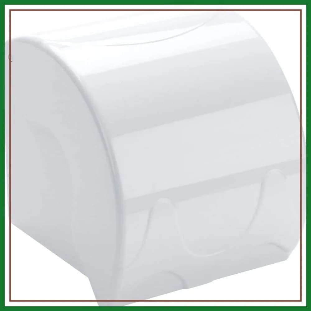 Portarotolo da parete impermeabile per carta igienica da bagno (bianco)