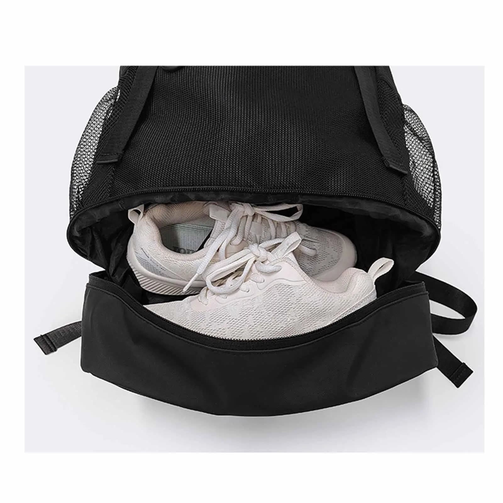 Travel Backpack Football Training Backpacking Bag with Hinge and Adjustable Shoulder Backpacking for Men Yoga Fitness Backpacking