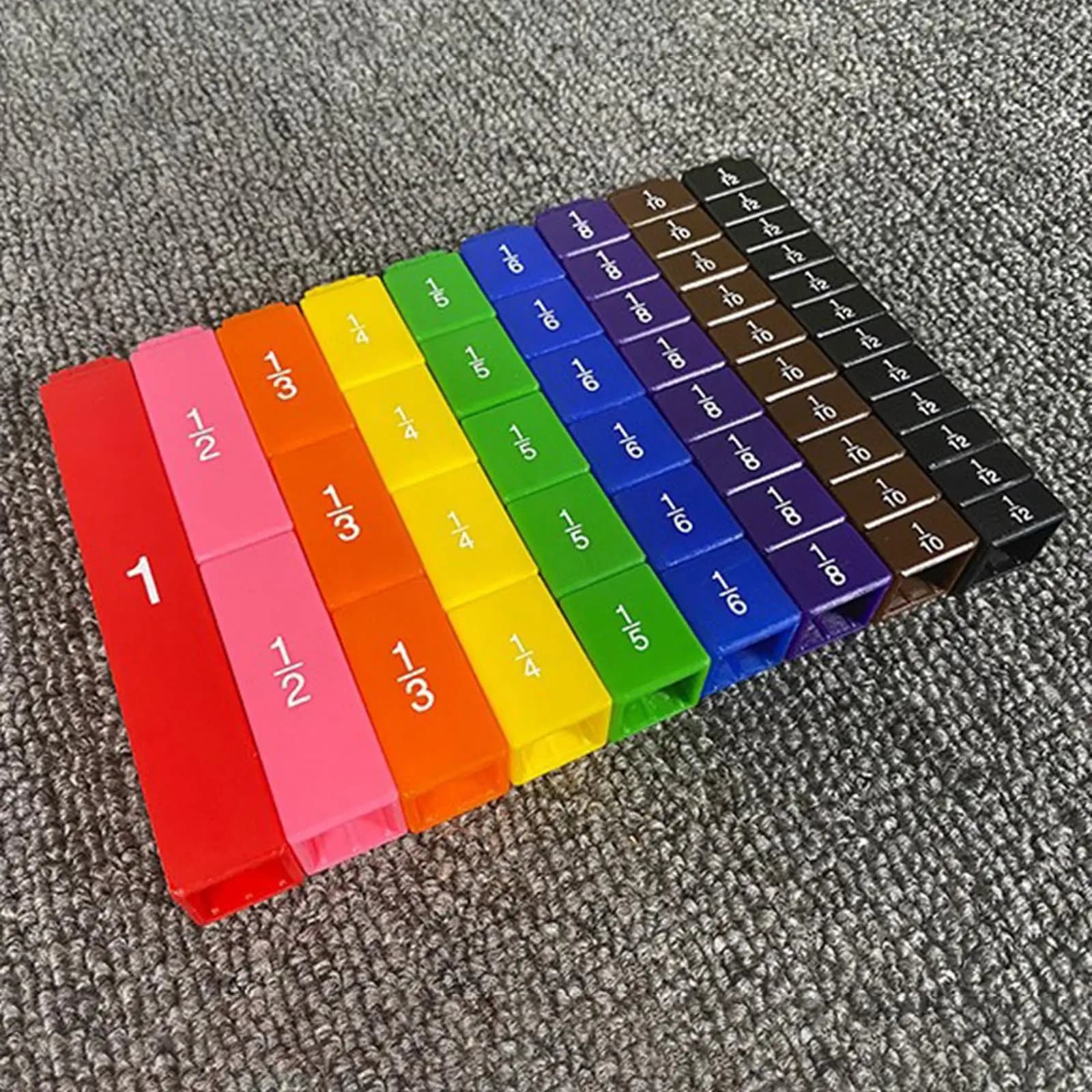 Cubi Magnetici per Frazioni, Materiali Montessori per l'Apprendimento delle Frazioni nei Bambini in Età Prescolare