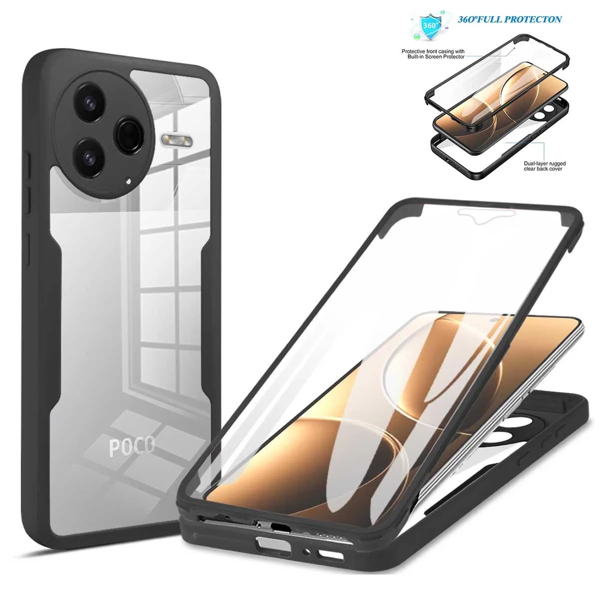 Per Mi Poco F7 F6 Pro F7 Ultra Anti Shock E Anti Caduta 360 Custodia per telefono completamente avvolta per Mi Poco X7 X6 X5 Pro