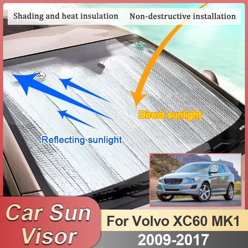 Parasole per Auto Volvo XC60 Accessori MK1 2009-2012 2013 2014 2015 2016 2017 Protezione Anti-UV per Parabrezza Auto Visiera Parasole