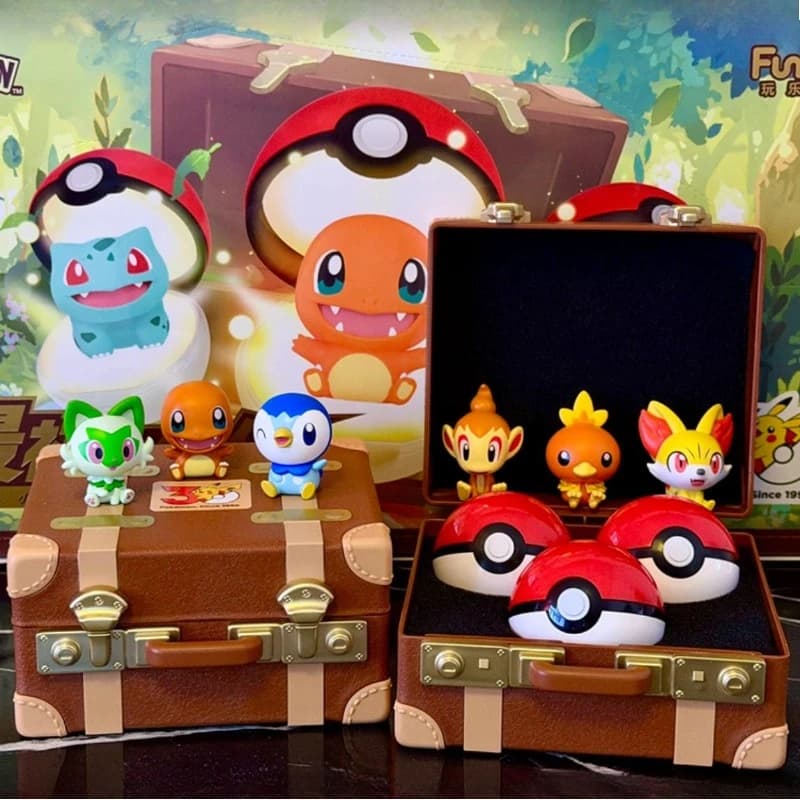 Funism 30th Anniversary Blind Box Cute Figure All Generations Starter Pikachu Mini Ornament Matching Collectible Toys Decor Gift