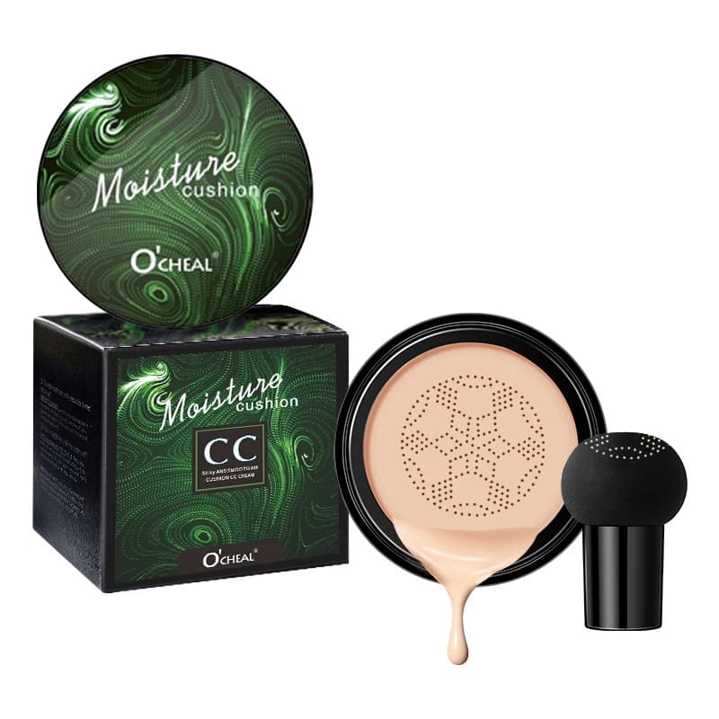 Ocheal BB Cream Air Bearing Compact Make Up Foundation Face Corrector Cream Cosmetics Makeup Fungus Head Blow