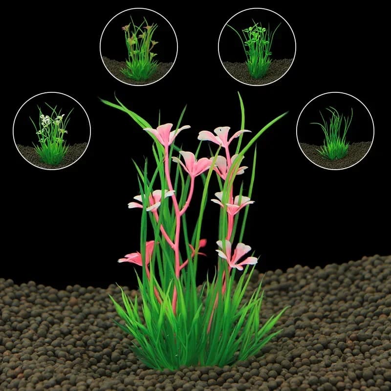13 centimetri Acquario Artificiale Pianta Acquatica Pianta Verde Acquario Alghe Serbatoio di Pesce Decorazione Acqua Erba Visualizzazione Decorazione Acquario