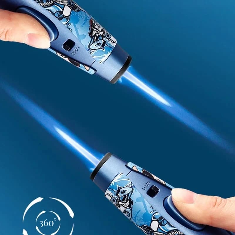 Nuovo accendino, lanciafiamme ad alta potenza, accendisigari antivento in metallo, regalo di accessori per sigarette da uomo 2026 nuovo