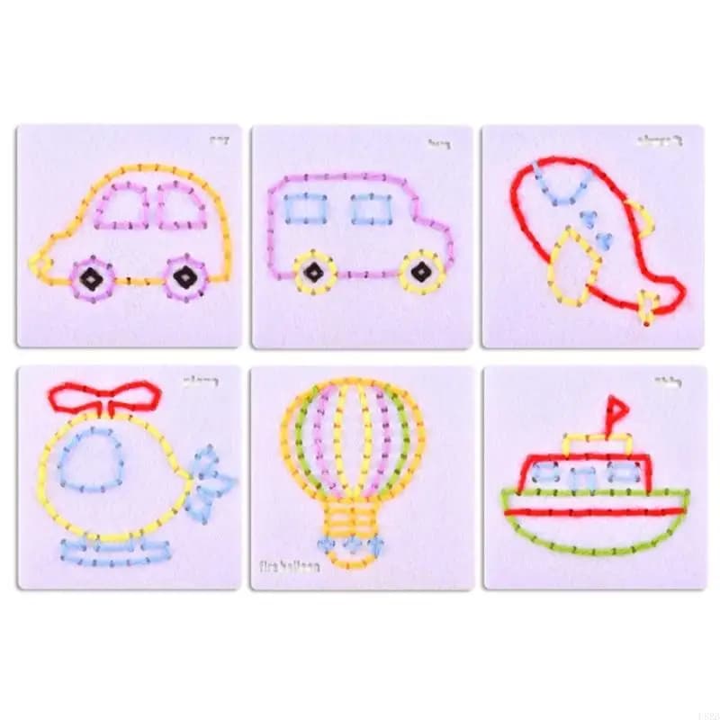 Nonwoven Fabric Craft Project Sewing Kits Toy Kids Fine Motor Skill Learning Toy L8RB