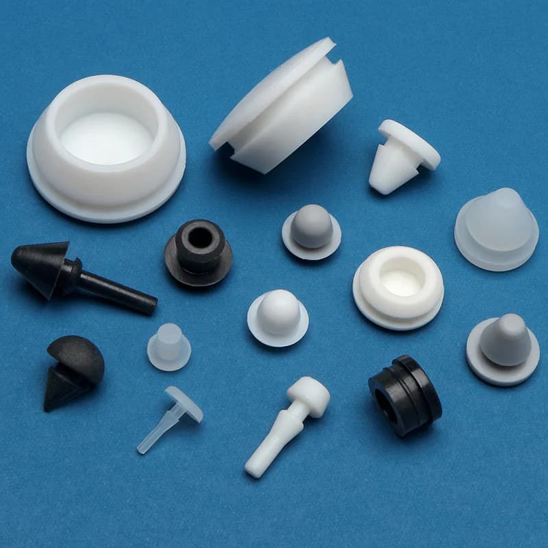 Tappo di copertura in Silicone tappo in gomma tappetino per porta Soft Match occhiello antiscivolo per la sigillatura del piede pelle sismica da vista Shock Muffling bianco
