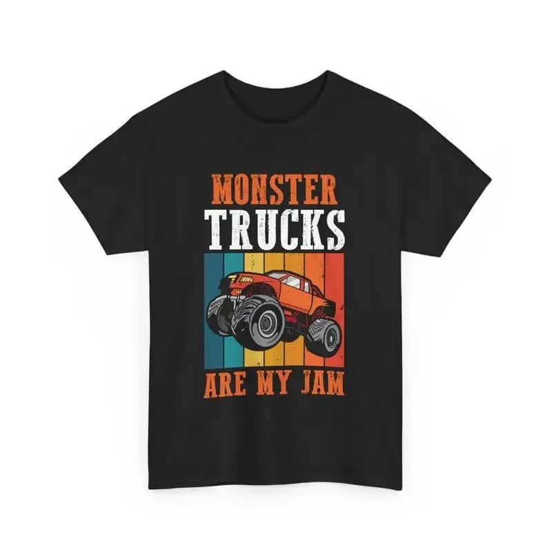 T-shirt Monster Truck Lover Driver Retro Trucks Are My Jam