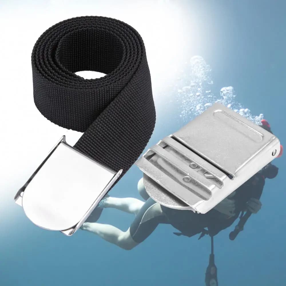 Fibbia per cintura Superficie liscia e semplice Fibbia per cintura da immersione in acciaio inossidabile facile da usare per lo snorkeling