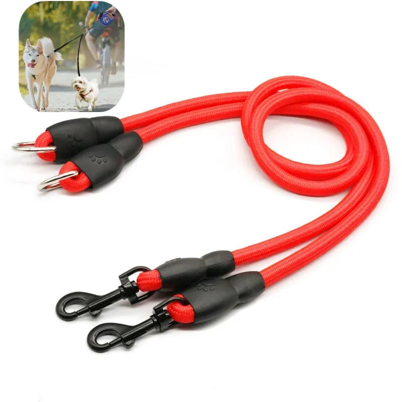 Guinzaglio per cani guinzagli doppi per cani che camminano catene per cani rimovibili due cani guinzagli doppi Walker accessori per animali domestici cintura per animali domestici