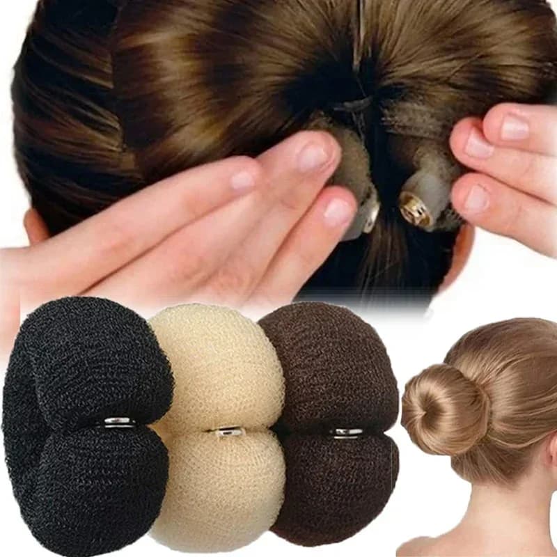 Magic Roll Foam Sponge Easy Big Ring: Accessorio per Acconciature Donna, Strumento per Chignon a Ciambella, Accessori per Capelli per Ragazze